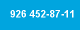926 452-87-11